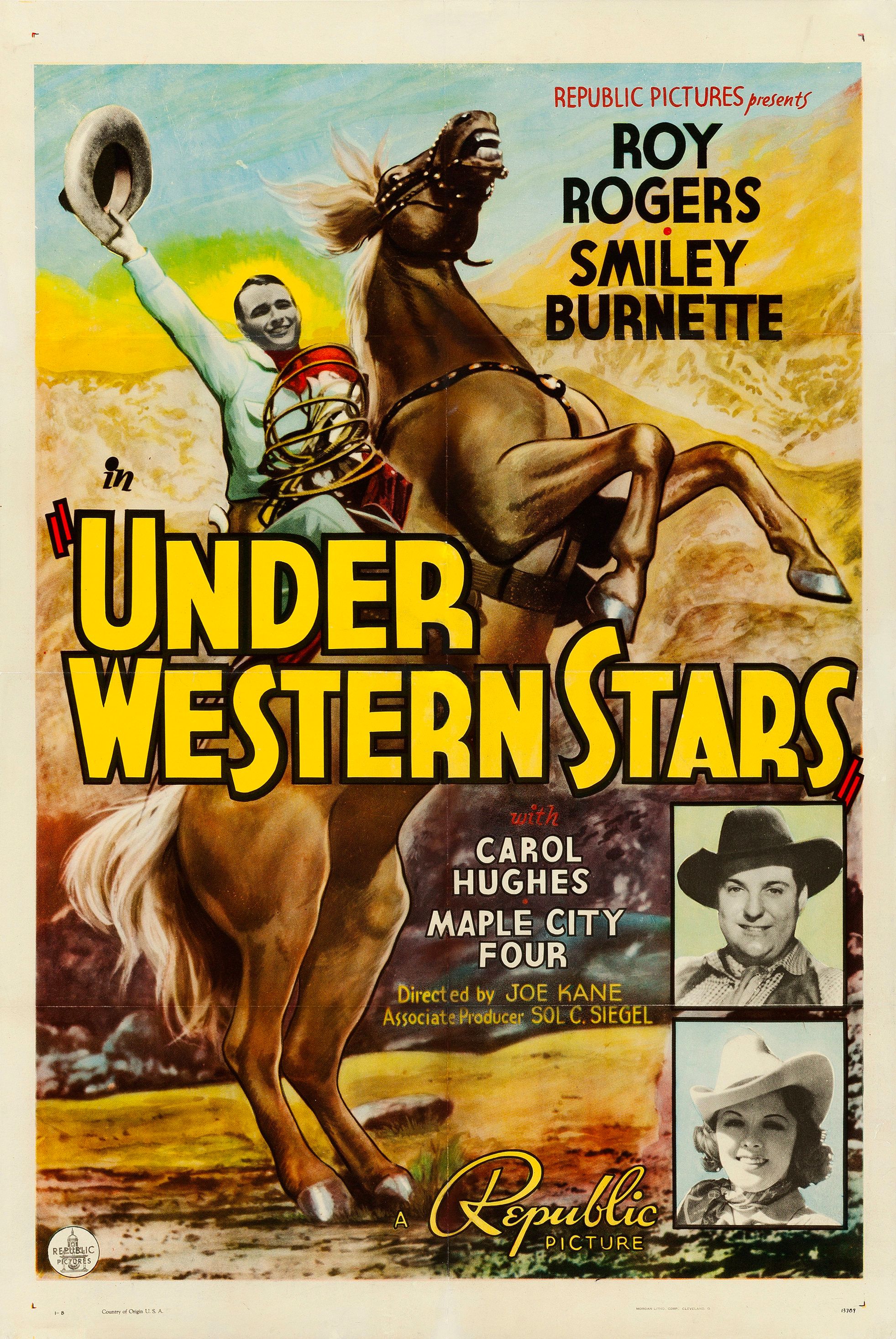 Under Western Stars (1938) poster