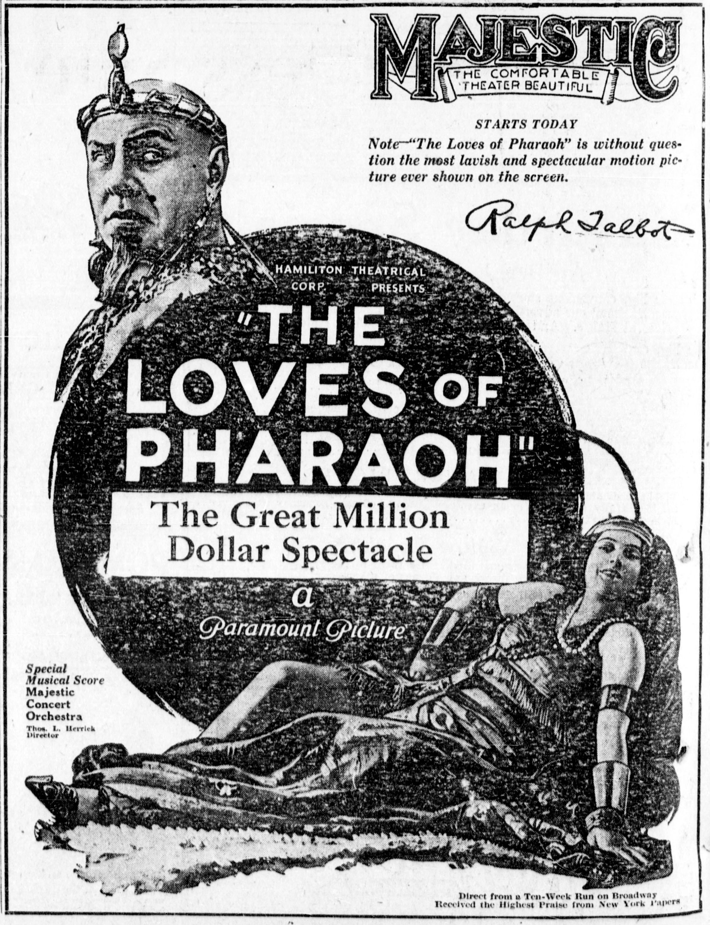 The Loves of Pharaoh (1922) poster