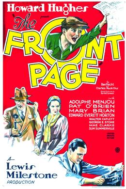 The Front Page (1931) poster