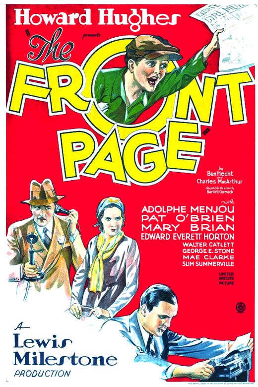 The Front Page (1931) poster
