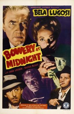 Bowery at Midnight (1942) poster