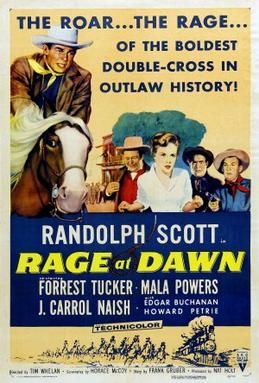 Rage at Dawn (1955) poster