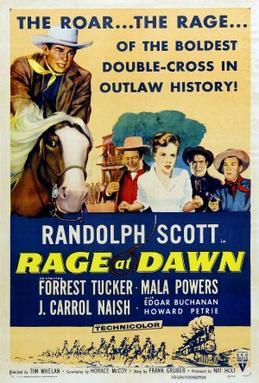 Rage at Dawn (1955) poster