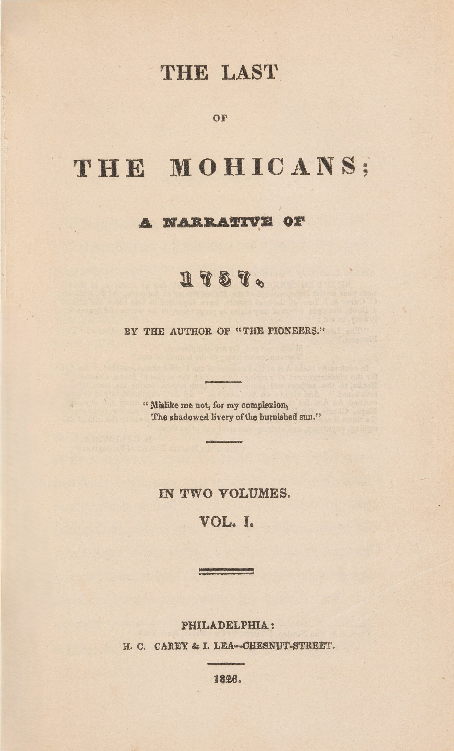 The Last of the Mohicans (1920) poster