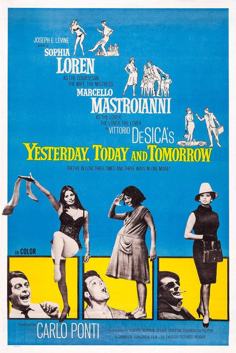 Yesterday, Today and Tomorrow (1963) poster