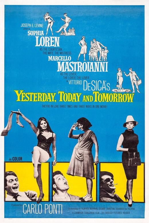 Yesterday, Today and Tomorrow (1963) poster