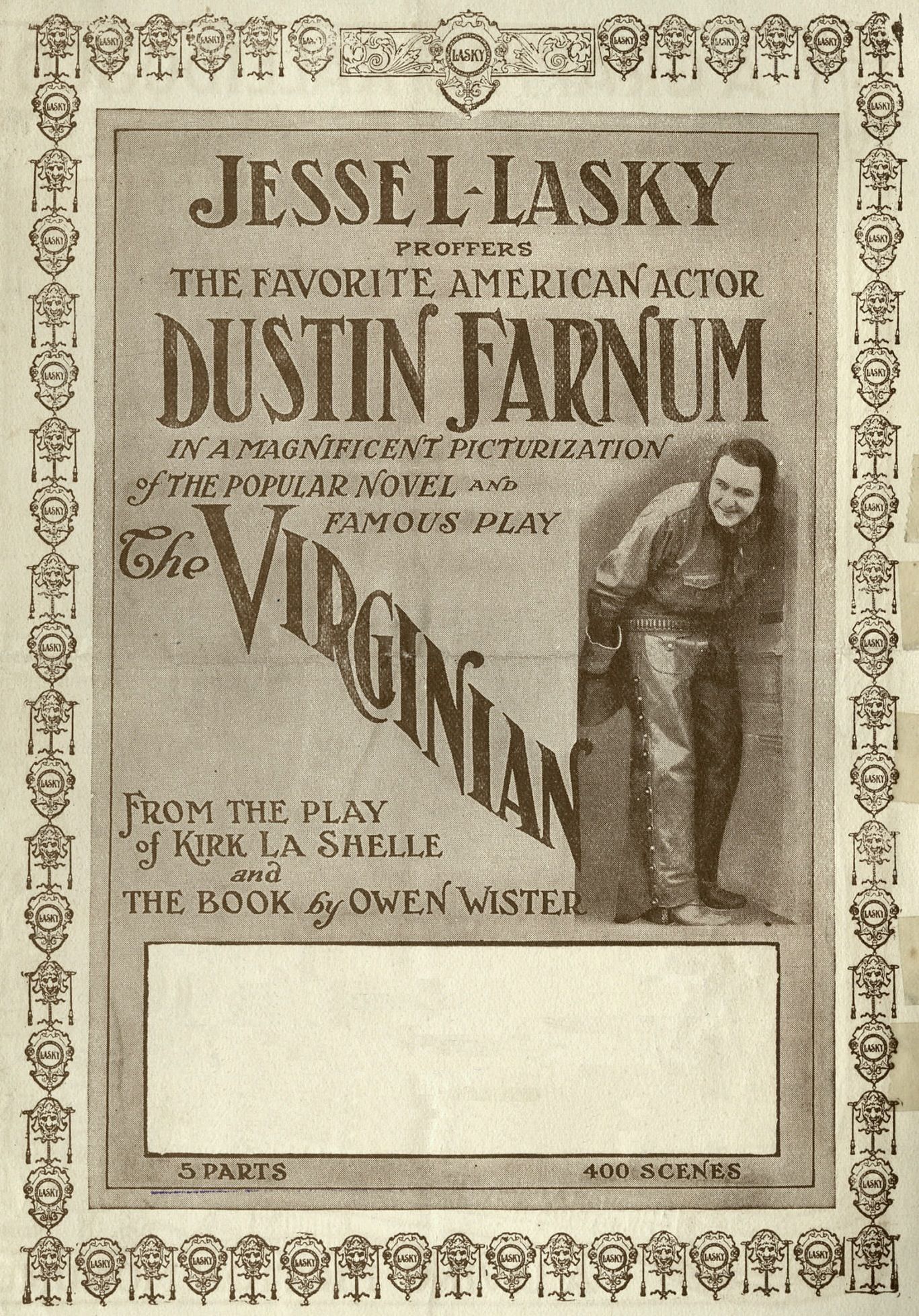 The Virginian (1914) poster