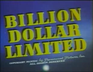 Billion Dollar Limited (1942) poster