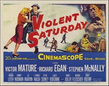 Violent Saturday (1955) poster