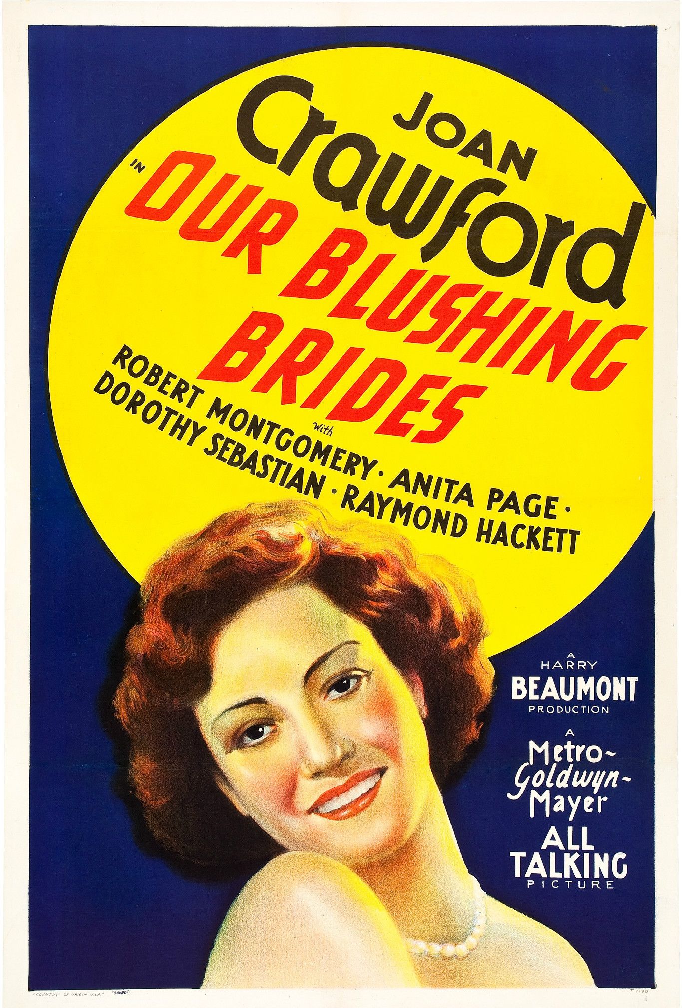 Our Blushing Brides (1930) poster
