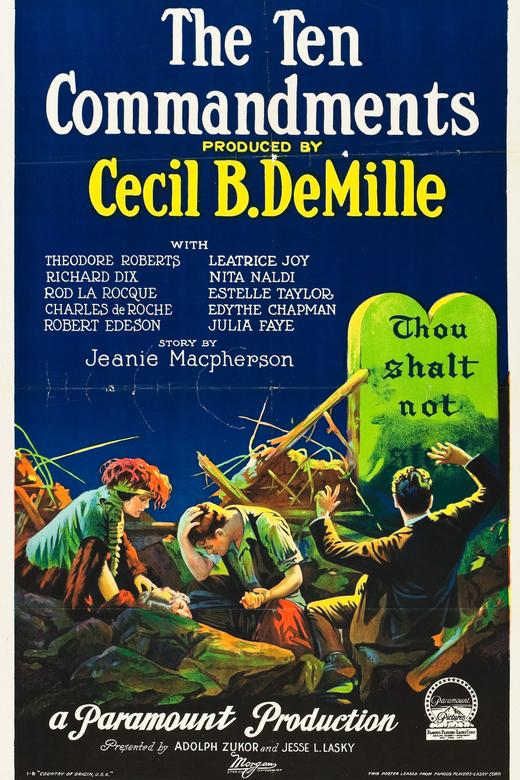 The Ten Commandments (1923) poster
