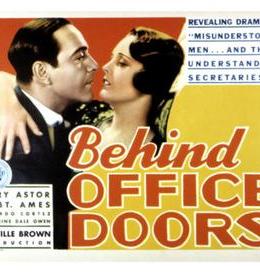 Behind Office Doors (1931) poster
