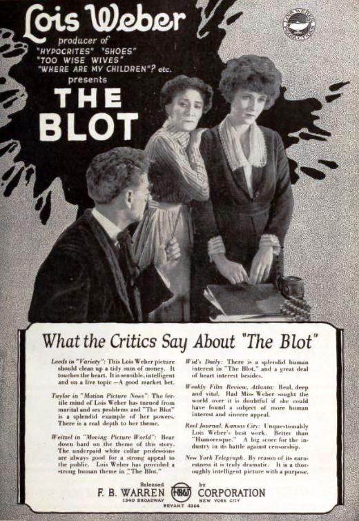The Blot (1921) poster