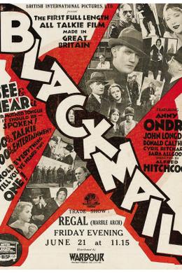 Blackmail (1929) poster