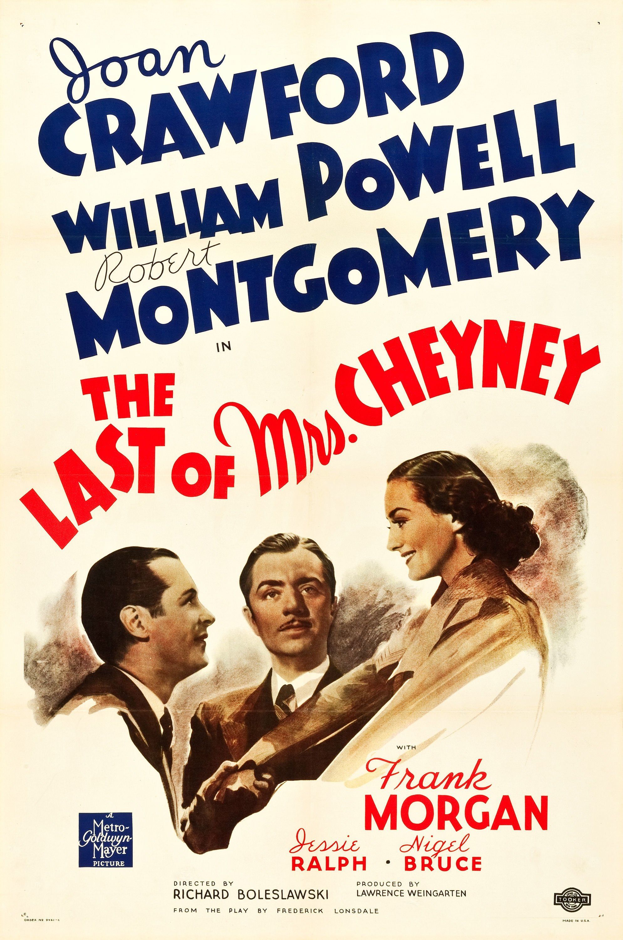 The Last of Mrs. Cheyney (1937) poster