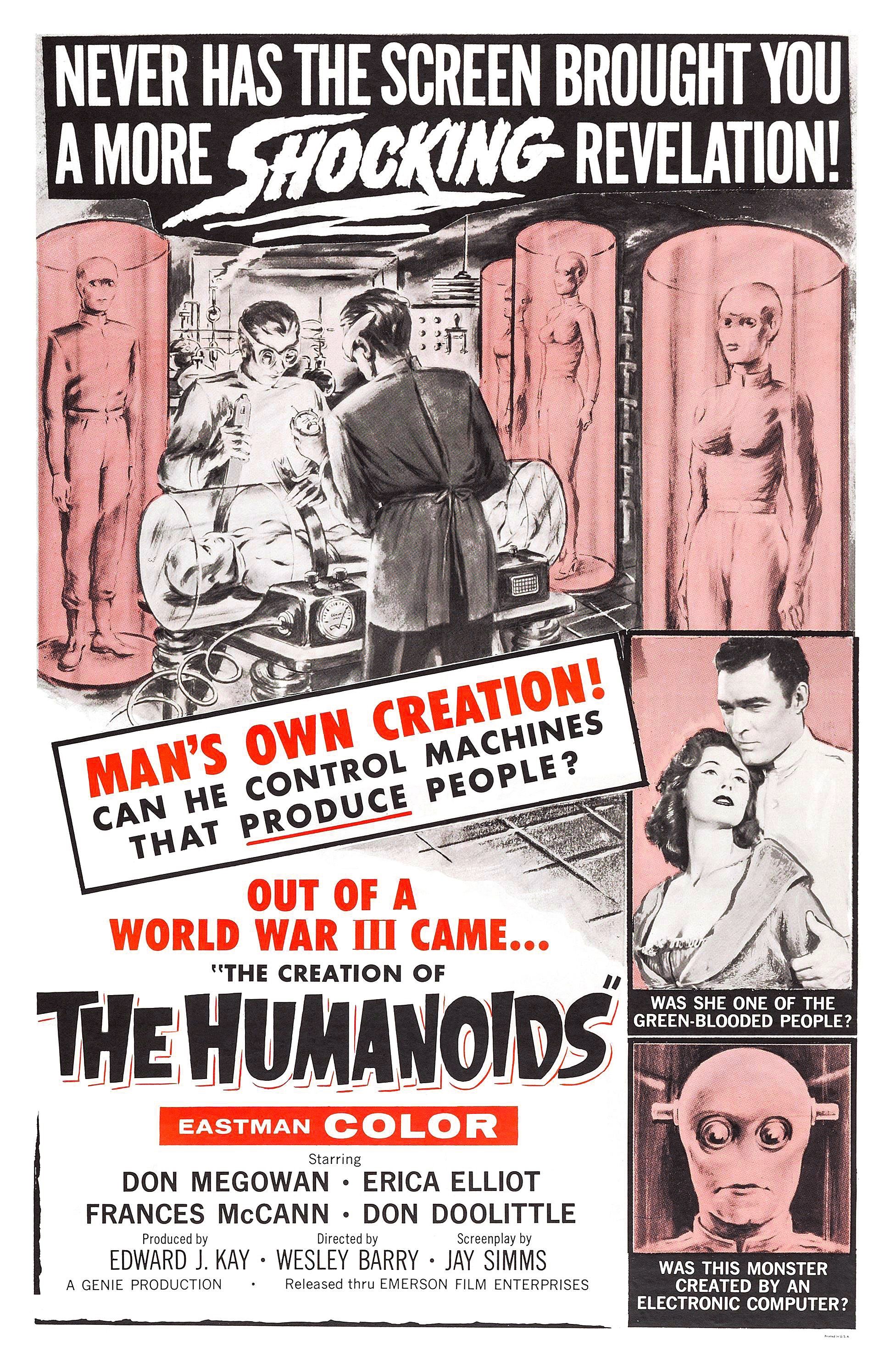 The Creation of the Humanoids (1962) poster