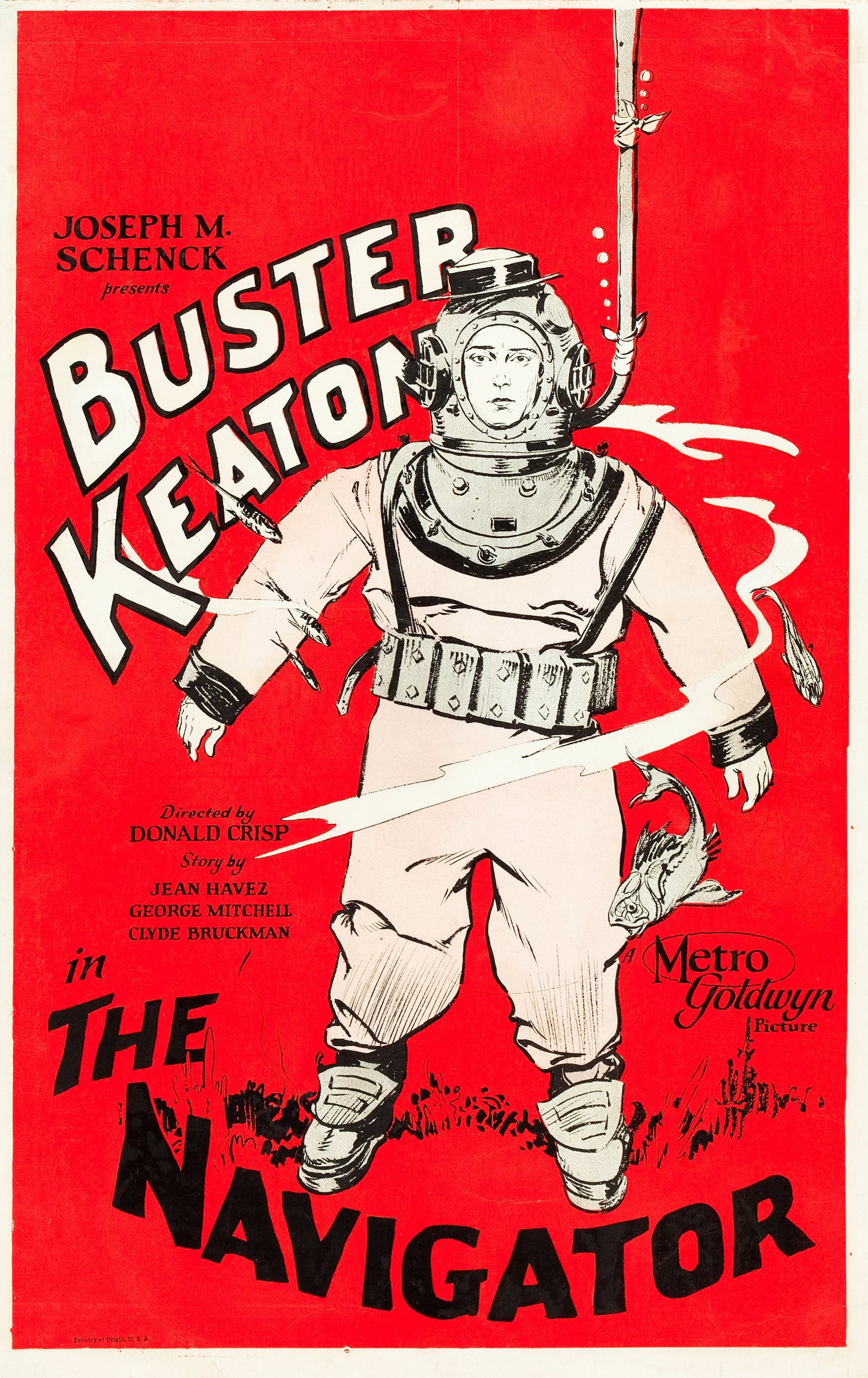 The Navigator (1924) poster
